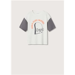 Camiseta estampada algodón -  Niño | MANGO OUTLET España