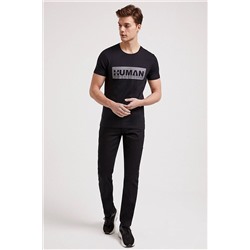 Lee Cooper Erkek Human O Yaka T-Shirt Siyah 202 LCM 242031