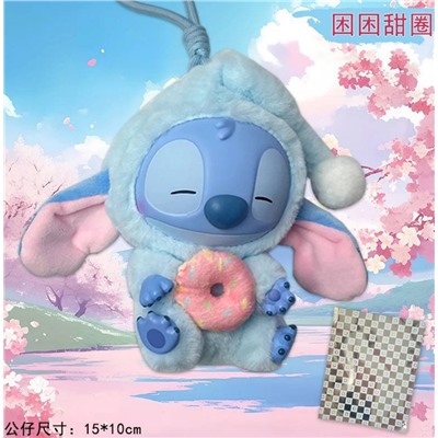 MINISO Stitch Eat Some Thing Before Sleep Фигурки-сюрприз. В коробке. Размер 15*10 см