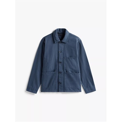 Garment-Dyed Denim Chore Jacket
