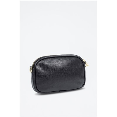Bandolera Asola de piel - Negro