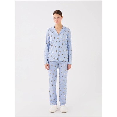 LC Waikiki Gömlek Yaka Desenli Uzun Kollu Kadın Pijama Takımı, LCW DREAM                                            
                                            Gömlek Yaka Desenli Uzun Kollu Kadın Pijama Takımı