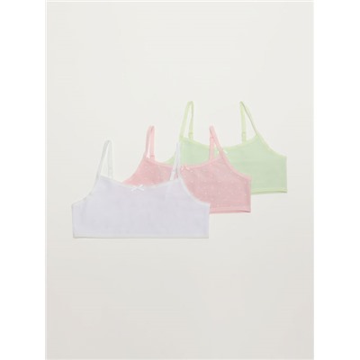 3-PACK OF BASIC STRAPPY TOPS