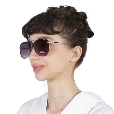 Guess Factory Smoke Gradient Pilot Ladies Sunglasses