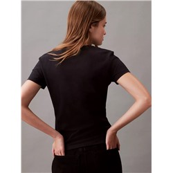 Gradient Logo Slim Fit Crewneck T-Shirt