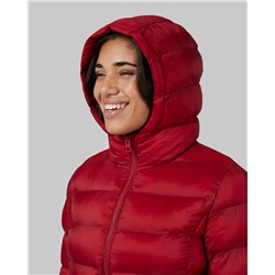 WOMEN'S LIGHTWEIGHT POLY-FILL PACKABLE HOODED JACKET
