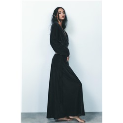 VELVET MIDI SKIRT