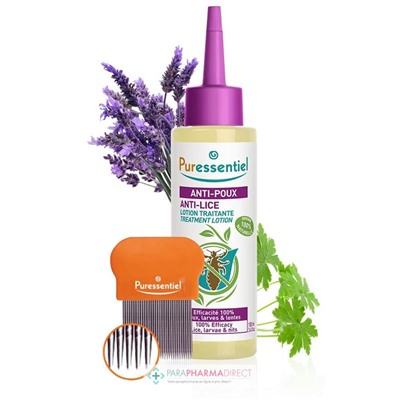 Puressentiel Anti-Poux Lotion Traitante 100 ml + Peigne Inclus