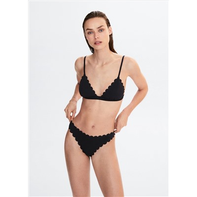 Braguita bikini brasileña festoneada