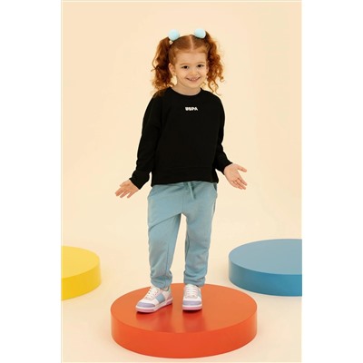 Çocuk Siyah Basic Sweatshirt