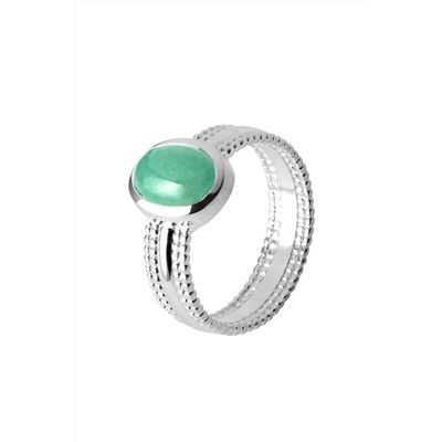 Anillo Plata y aventurina