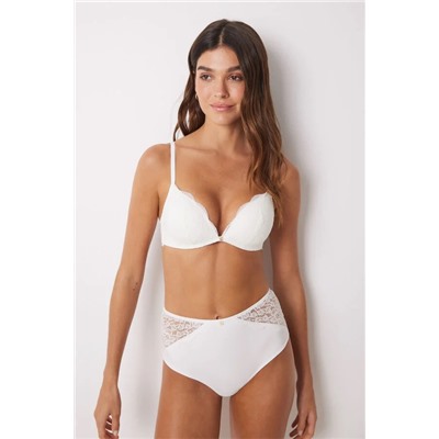 CHARMING Sujetador triangular relleno blanco