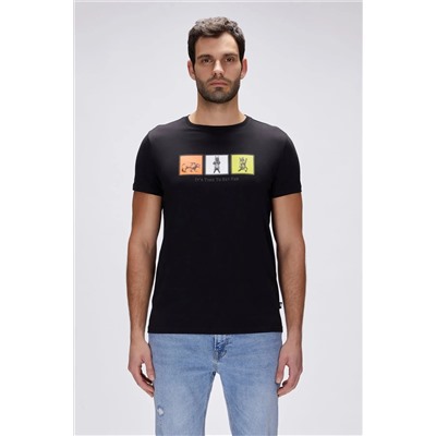 Bad Bear, Erkek Siyah Entree T-shirt Tshirt 25.01.07.005-c01