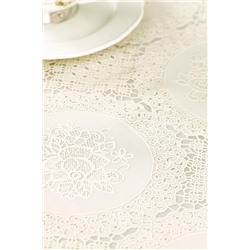 Roni Pvc Masa Örtüsü - Ekru - 140x140 cm