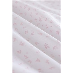 Botie King Size %100 Pamuk Ranforce Baskılı Nevresim Takımı - Pudra