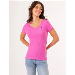 SCOOP NECK T-SHIRT