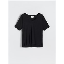 Bluse aus Leinenmischung