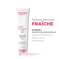 Topicrem Hydra+ - Gelée Hydratante Éclat - Peaux Sensibles Déshydratées 40 ml
