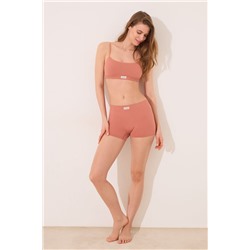 Culotte canalé seamless rosa