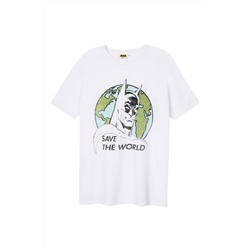 Camiseta Batman La Liga de la Justicia DC Comics Blanco