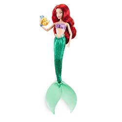 Ariel Classic Doll with Flounder Figure - 12''