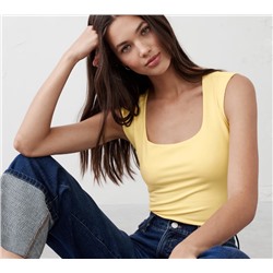 Scoop-Neck Soft Stretch Top