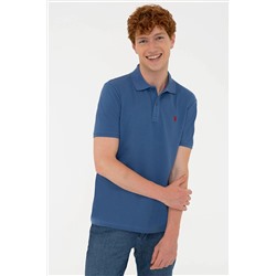 Erkek Açık Lacivert Basic Polo Yaka Tişört