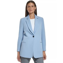 TOMMY HILFIGER Women's Long Single-Button Blazer