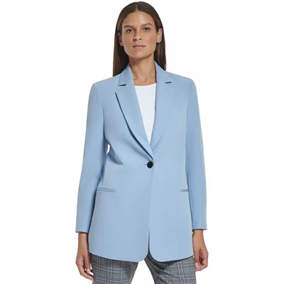 TOMMY HILFIGER Women's Long Single-Button Blazer