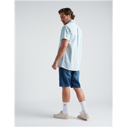 Slim Fit Denim Shorts, Men, Blue