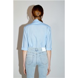 Camisa de rayas Celeste y blanco
