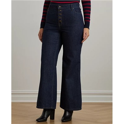Lauren Ralph Lauren Plus Size High-Rise Flare Jeans