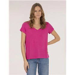 Pembe Comfort Fit Basic Tişört