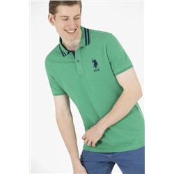 Erkek Yeşil Basic Polo Yaka Tişört