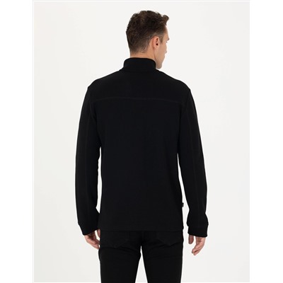 Siyah Regular Fit Sweatshirt