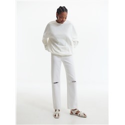 Oversize-Sweatshirt aus Baumwolle