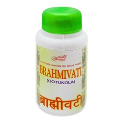 SHRI GANGA Brahmi Vati  Брахми Вати для улучшения работы центральной нервной системы и головного мозга 200таб