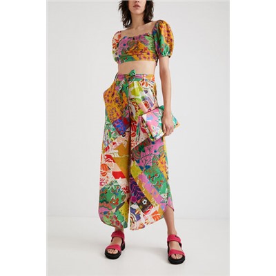 Blusa cropped M. Christian Lacroix