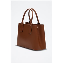 Bolso de piel Fara Camel