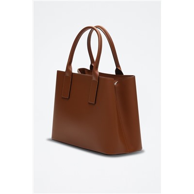 Bolso de piel Fara Camel