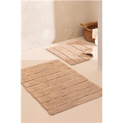 Bleuet Banyo Paspası - Bej - 60x100 cm