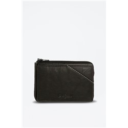 Monedero de piel Striking Negro