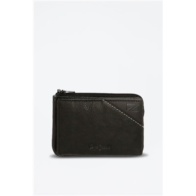 Monedero de piel Striking Negro