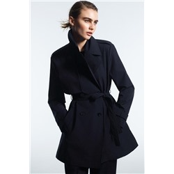 SEMI-LONG TRENCH COAT WITH BELT