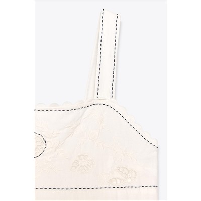 ZW COLLECTION EMBROIDERED STITCHED DRESS
