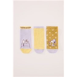Pack 3 calcetines cortos Snoopy