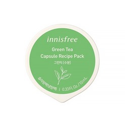 Capsule Recipe Pack-Green Tea (Sleeping Pack), Маска для лица с экстрактом зеленого чая (увлажение)