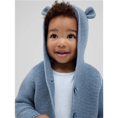 Baby Bear Garter Cardigan