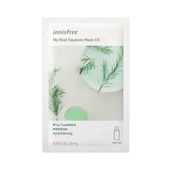 My Real Squeeze Mask-Tea Tree, Тканевая маска с экстрактом титри