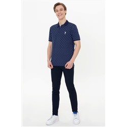 Erkek Lacivert Polo Yaka Tişört